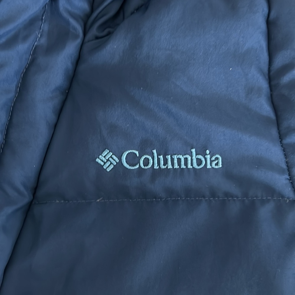Columbia Baby Down Snowsuit Sz 12 months Blue - Picture 2 of 3